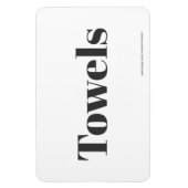 Handdoeken - w / website adres magneet (Verticaal)