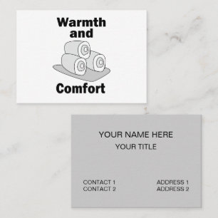 Handdoeken Warmte en Comfort Visitekaartje