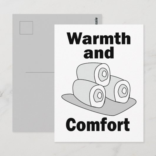 Handdoeken Warmte En Gemak  Briefkaart (Voorkant / Achterkant)