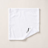 Handdoekenset met haar monogram bad handdoek (Wasdoekje)