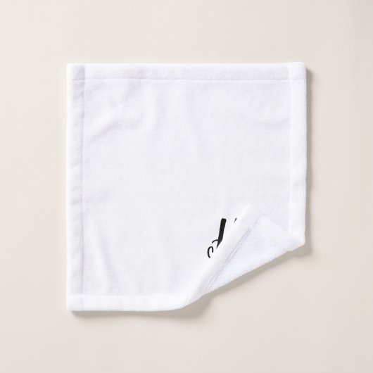 Handdoekenset met haar monogram bad handdoek (Wasdoekje)