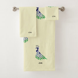 Handdoekjes: Peacock's Bad Handdoek