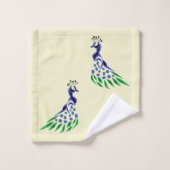 Handdoekjes: Peacock's Bad Handdoek (Wasdoekje)