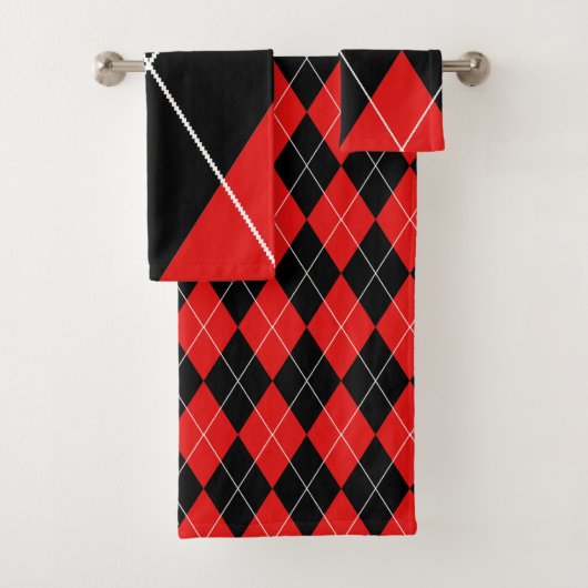Handdoekset - Argyle Harlequin Bad Handdoek (Insitu)