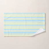 Handdoekset Blauw Geel Witte Stripe Bad Handdoek (Handdoek)