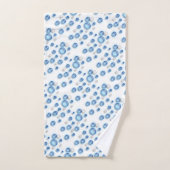 Handdoekset - blauwe bubbels bad handdoek (Handdoek)
