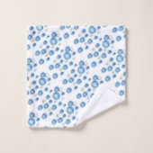 Handdoekset - blauwe bubbels bad handdoek (Wasdoekje)