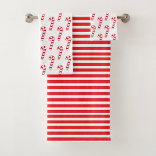 Handdoekset "Candy Cane" Bad Handdoek