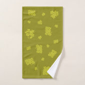 Handdoekset Chartreuse limoen goudfloraal Bad Handdoek (Handdoek)