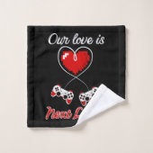Handdoekset gamer Valentijn Bad Handdoek (Wasdoekje)