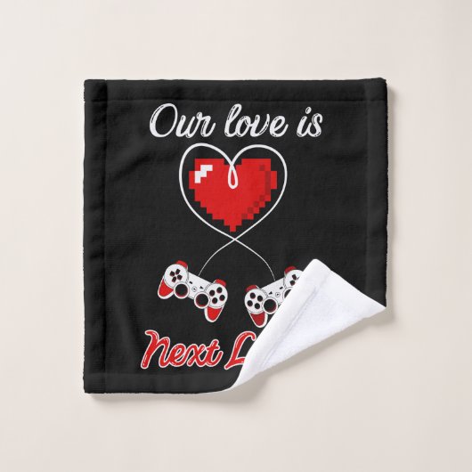 Handdoekset gamer Valentijn Bad Handdoek (Wasdoekje)