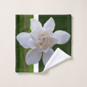 Handdoekset - Gardenia on Stripes Bad Handdoek (Wasdoekje)