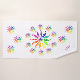 Handdoekset - Kleurwielen Bad Handdoek