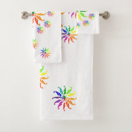 Handdoekset - Kleurwielen Bad Handdoek