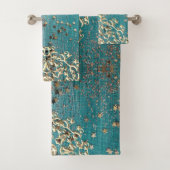 Handdoekset met glittergem mandala bad handdoek (Insitu)