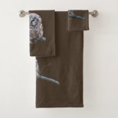 Handdoekset met uil bad handdoek (Insitu)