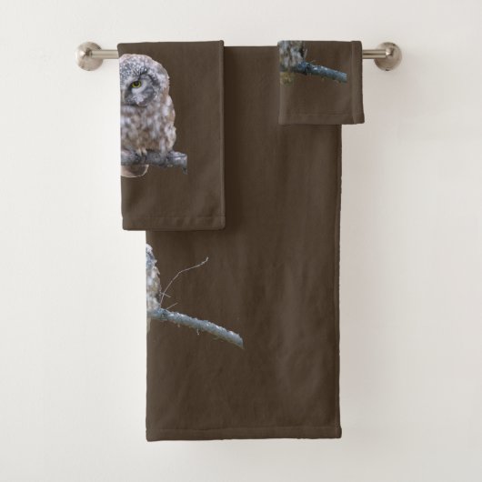 Handdoekset met uil bad handdoek (Insitu)