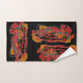 handdoekset met unieke abstracte illustraties bad handdoek (Handdoek)