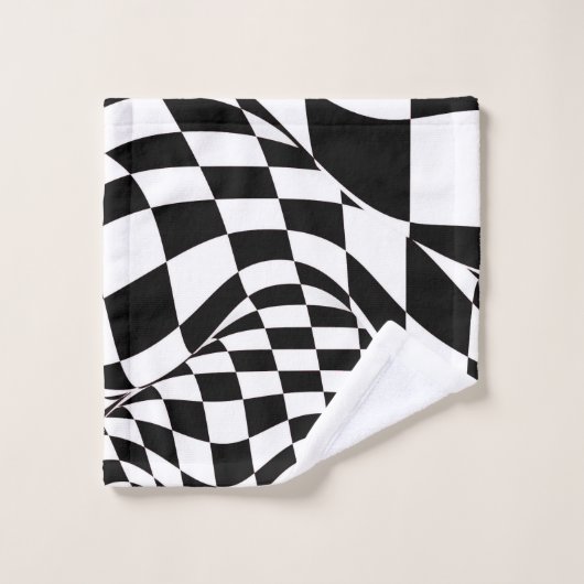 Handdoekset - Modified Checkered Flag Bad Handdoek (Wasdoekje)