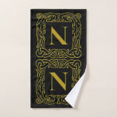 Handdoekset - Monogram N - Celtic Dragon Lijst Bad Handdoek (Handdoek)