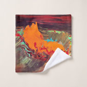 Handdoekset "Oranje barst 2" Bad Handdoek (Wasdoekje)