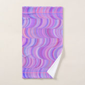 Handdoekset - Paarse curven Bad Handdoek (Handdoek)