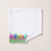 Handdoekset - Paaseieren in gras Bad Handdoek (Wasdoekje)