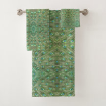 Handdoekset - pauwenveren