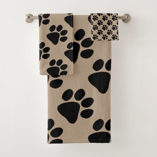 Handdoekset - Puppy Paw Print Bad Handdoek (Insitu)
