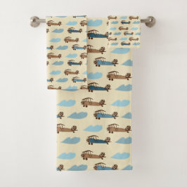 Handdoekset Speelgoed Vliegtuig Bad Handdoek