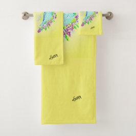 Handdoekset: vogel bad handdoek