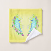 Handdoekset: vogel bad handdoek (Wasdoekje)