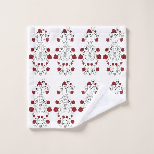 Handdoekset voor handdoeken, Rozen Bad Handdoek (Wasdoekje)