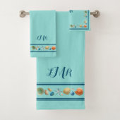 Handdoekset voor Shells & Stripes Bath Bad Handdoek (Insitu)