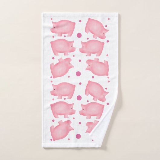 Handdoekset voor varkens en poka-dots bad handdoek (Handdoek)
