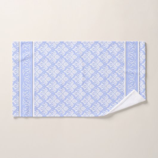 Handdoekset - Wedgewood Blue Damask Bad Handdoek (Handdoek)