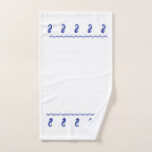 Handdoekset - Zeeen paarden en golven Bad Handdoek (Handdoek)
