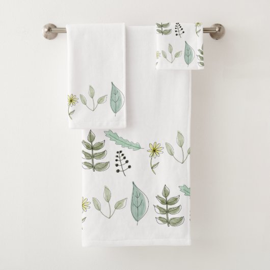 Handdoekset - Zomerbladeren Bad Handdoek (Insitu)