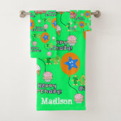 Handdoeksets, #10 Happy 10th Birthday Bad Handdoek (Insitu)