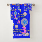 Handdoeksets, #3 Happy 3rd Birthday Bad Handdoek (Insitu)