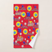 Handdoeksets, #9 Happy 9th Birthday Bad Handdoek (Handdoek)