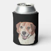  handdragende beagle Koelbox Blikjeskoeler (Blikje Achterkant)