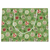 HandDrawn Christmas Ornament Large Gift Bag Groot Cadeauzakje (Voorkant)