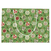 HandDrawn Christmas Ornament Large Gift Bag Groot Cadeauzakje (Achterkant)