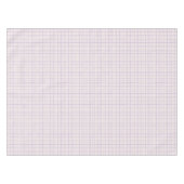 HandDrawn Organic Grid Check Dusty Lilac Tafelkleed (Voorkant (Horizontaal))