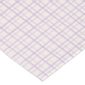 HandDrawn Organic Grid Check Dusty Lilac Tafelkleed (Gekanteld)