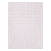 HandDrawn Organic Grid Check Dusty Lilac Tafelkleed (Voorkant)