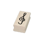 handdrawn treble clef  rubberstempel (Stempel)