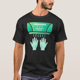 Handdroger is klaar voor gebruik t-shirt