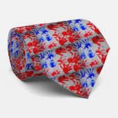 handdruk amerikaanse vlag 3 stropdas (Opgerold)